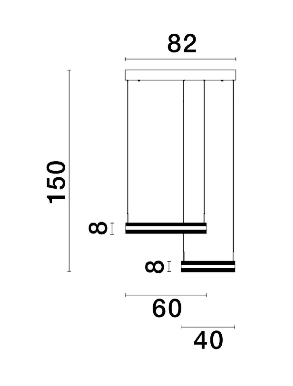 AGOS Hängeleuchte 124W-Luxomo Leuchten