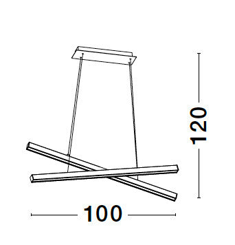 X-LINE Hängeleuchte 40W TRIAC dimmbar-Luxomo Leuchten