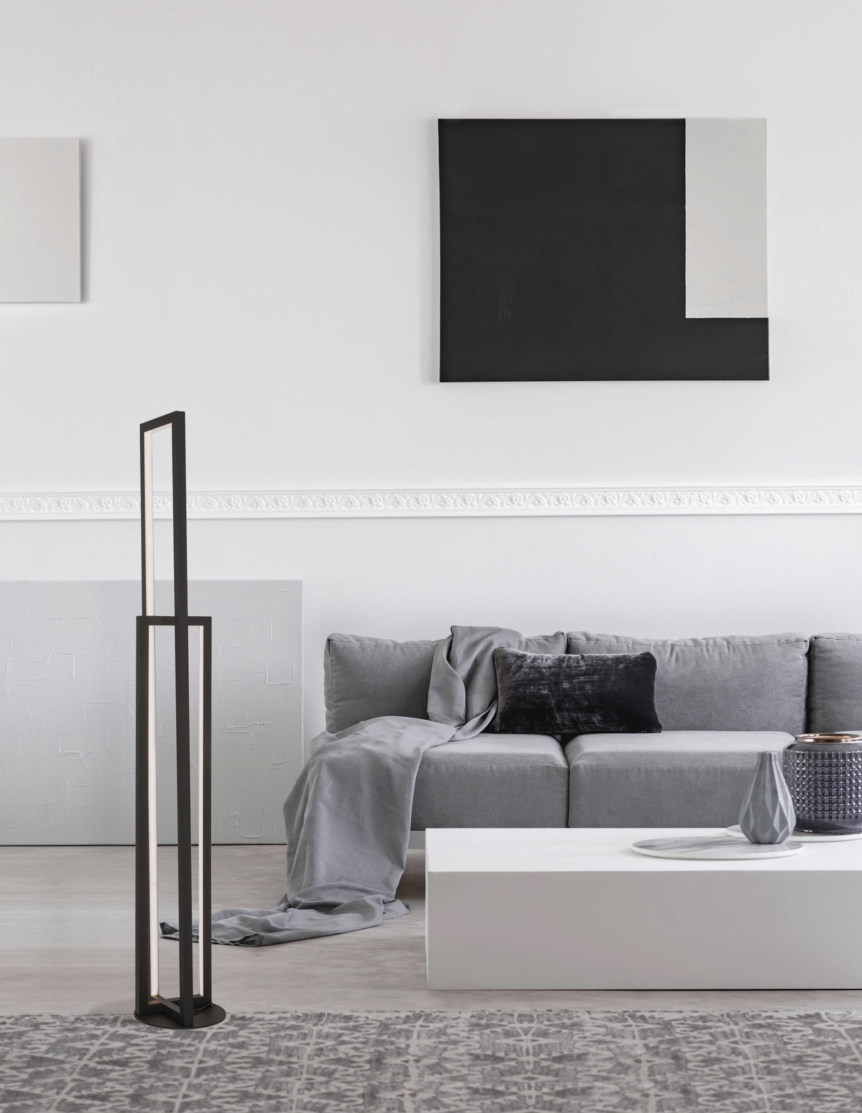 ZESIRO Stehleuchte 122cm dimmbar-Luxomo Leuchten