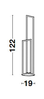 ZESIRO Stehleuchte 122cm dimmbar-Luxomo Leuchten