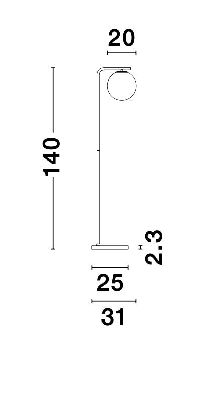 ALVAREZ Stehleuchte-Luxomo Leuchten