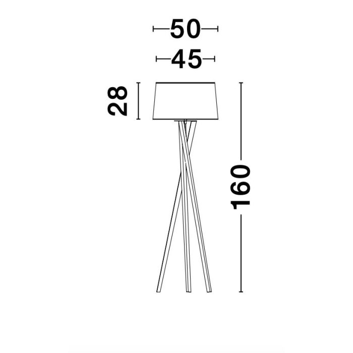 SALINO Stehleuchte 160cm-Luxomo Leuchten