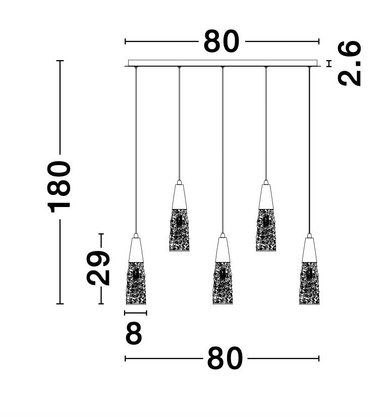KOVAC Hängeleuchte linear-Luxomo Leuchten