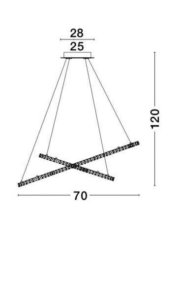 QUENTIN Hängeleuchte Ø 70cm-Luxomo Leuchten