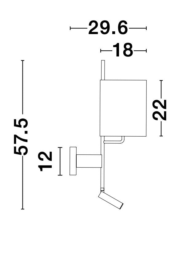 YAMA Wandleuchte 12W verstellbar-Luxomo Leuchten