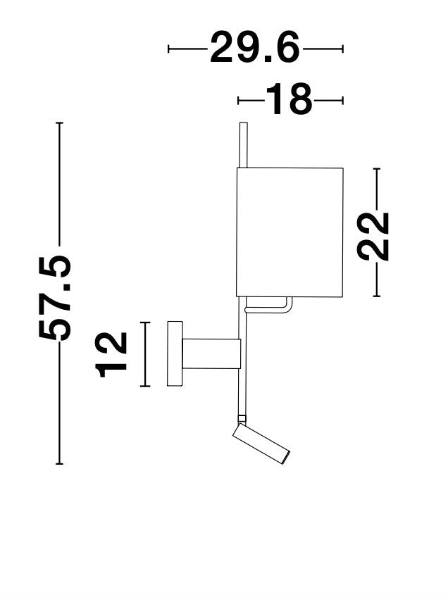 YAMA Wandleuchte 12W verstellbar-Luxomo Leuchten