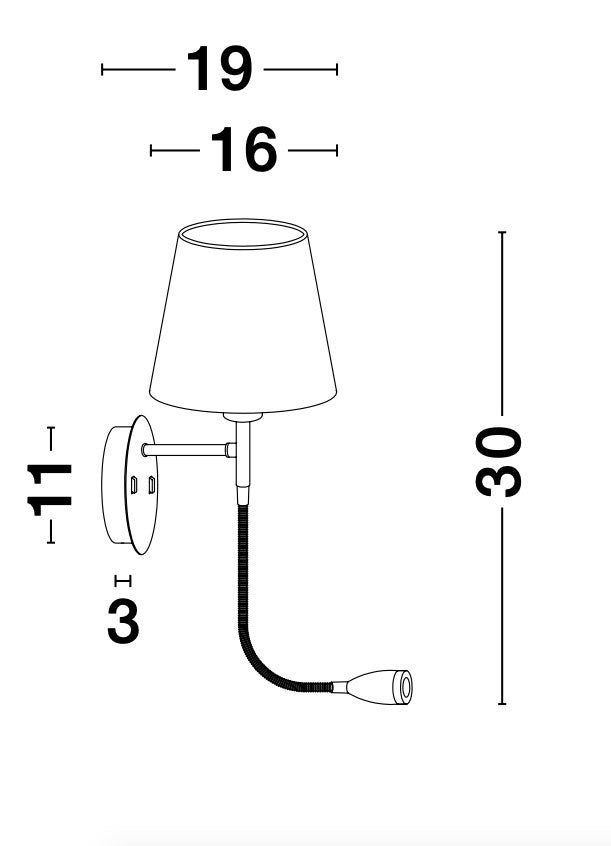 NIA Wandleuchte-Luxomo Leuchten