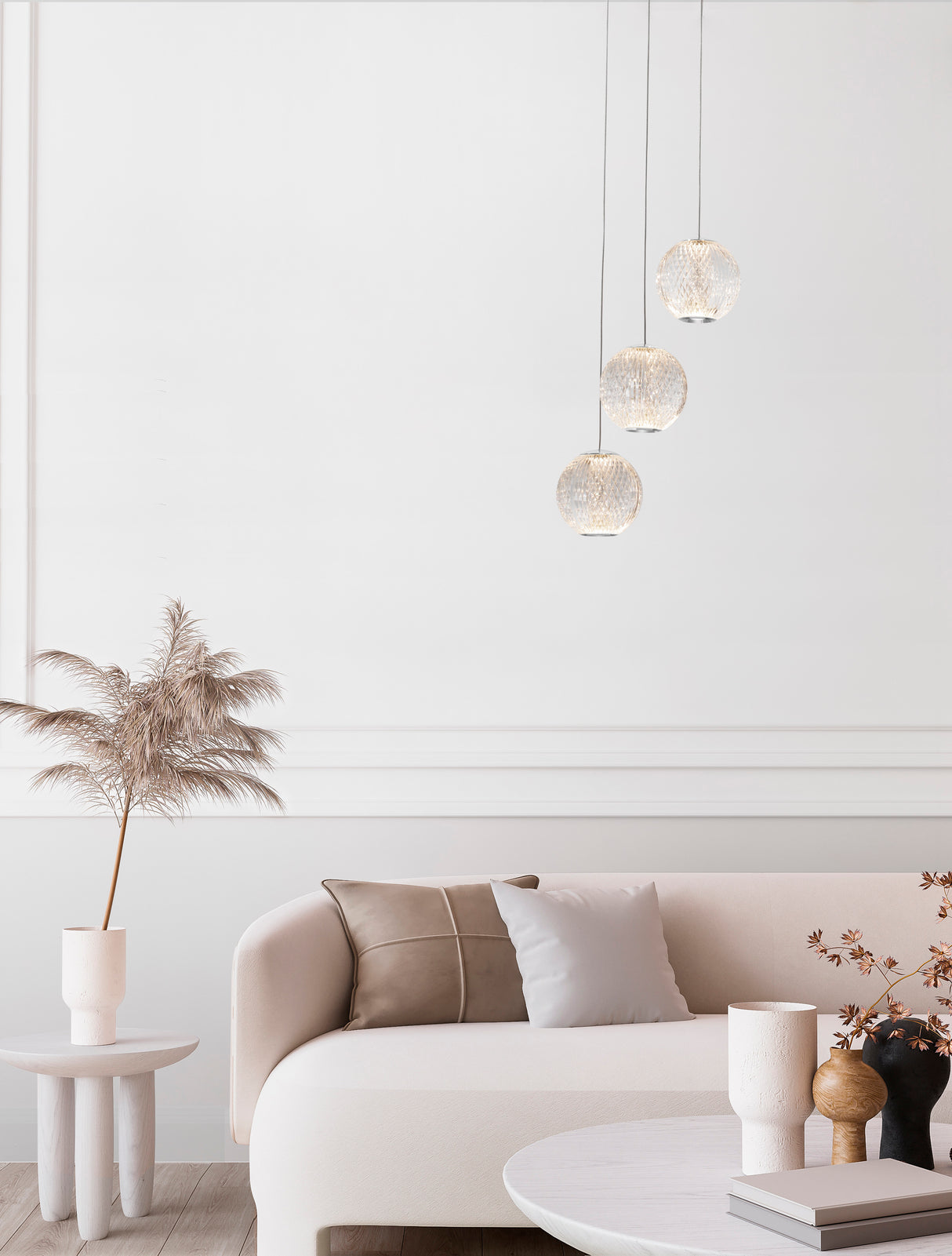 BRILLANTE 3-Kugel-Hängeleuchte-Luxomo Leuchten