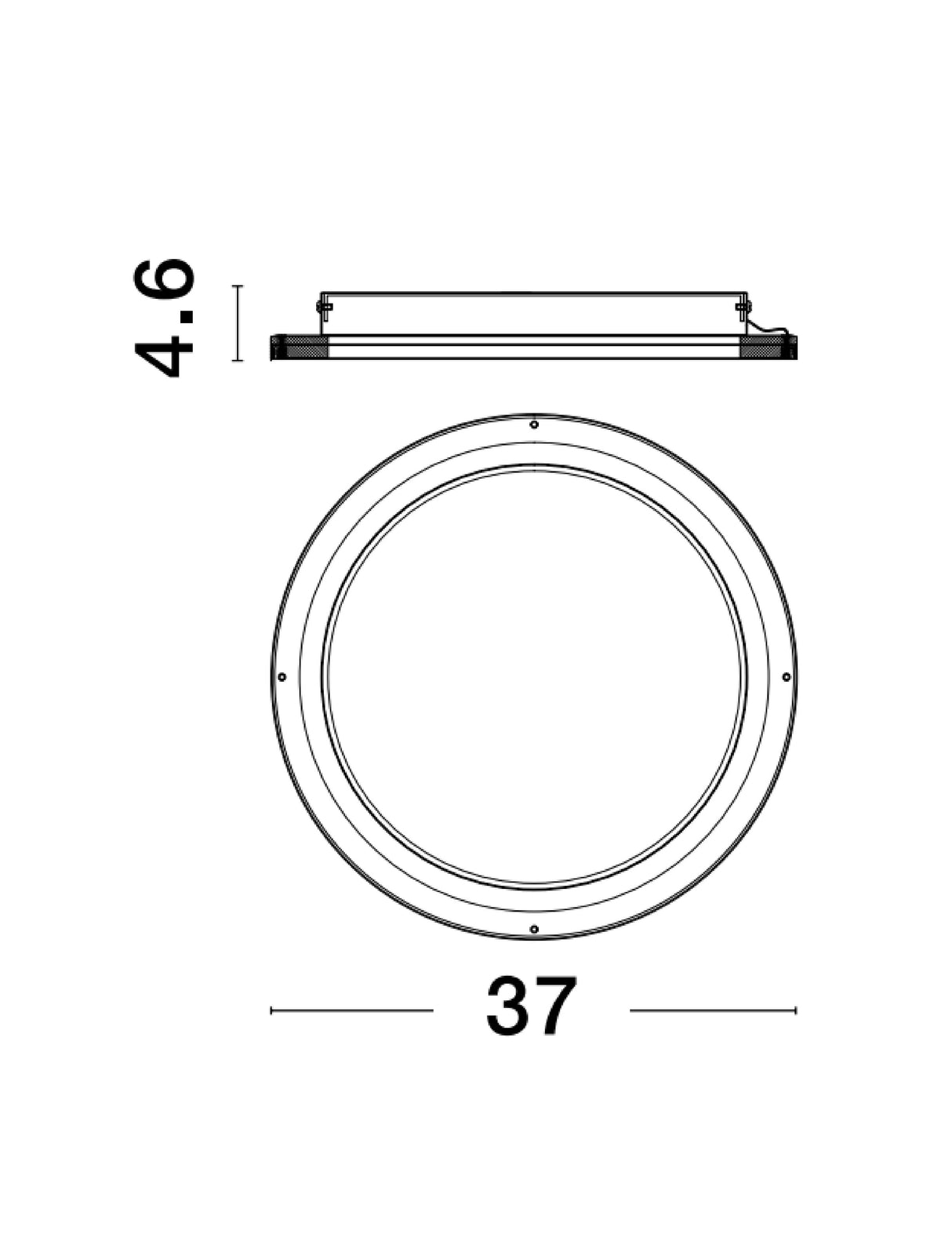 OGGY Deckenleuchte Ø 37cm-Luxomo Leuchten