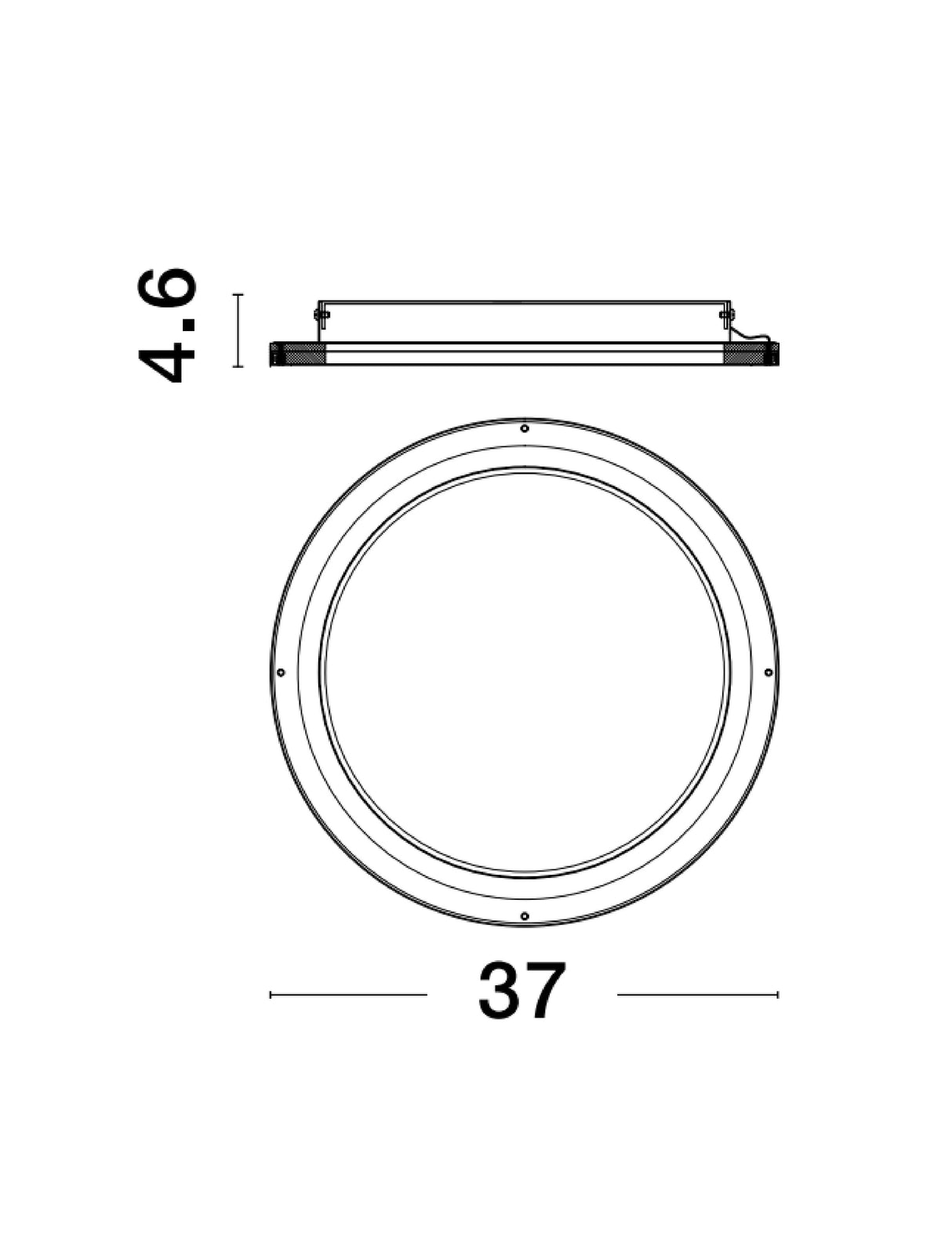 OGGY Deckenleuchte Ø 37cm-Luxomo Leuchten