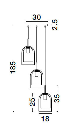 VELOR Hängeleuchte Ø 30cm-Luxomo Leuchten