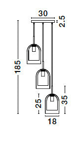 VELOR Hängeleuchte Ø 30cm-Luxomo Leuchten