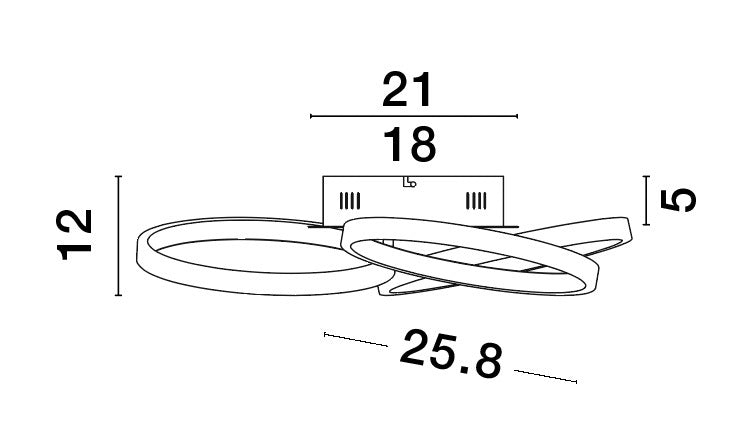 ELIZE Deckenleuchte Ø 55cm-Luxomo Leuchten