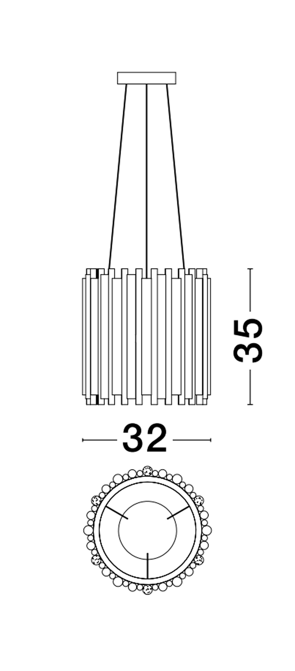 FELIX Hängeleuchte Ø 32cm-Luxomo Leuchten
