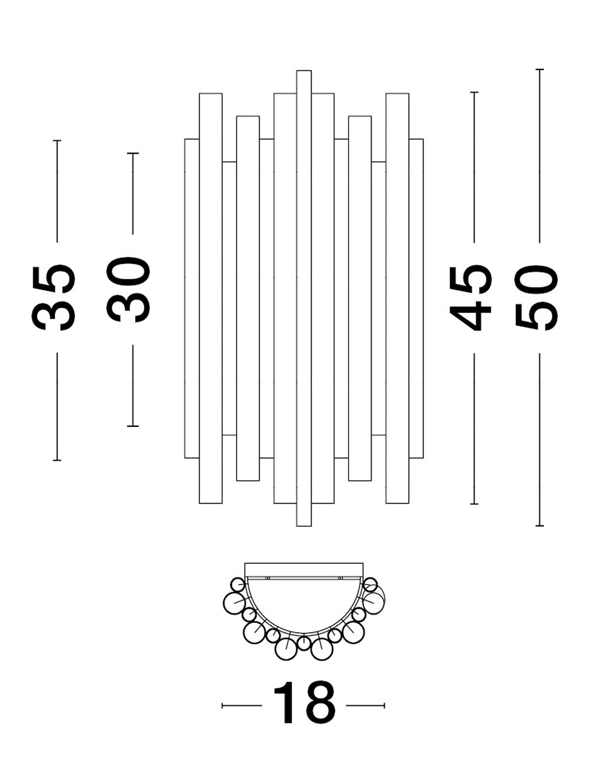 FELIX Wandleuchte Ø 18cm-Luxomo Leuchten