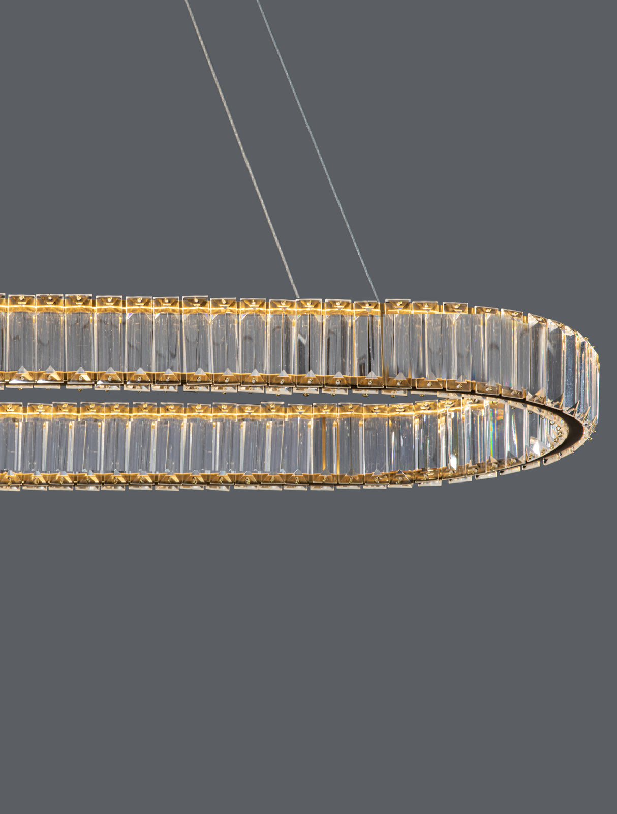 AURELIA Kristall-Hängeleuchte 92cm-Luxomo Leuchten