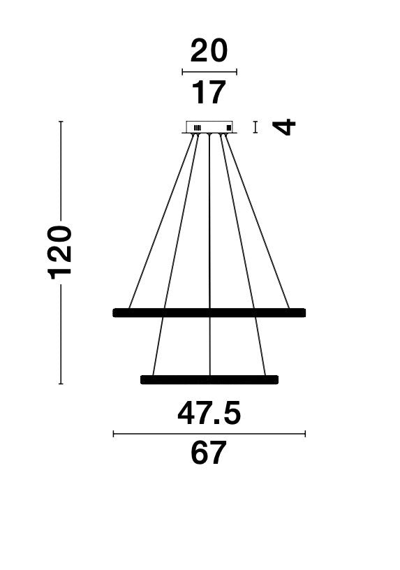 NAGER Hängeleuchte Ø 67cm-Luxomo Leuchten