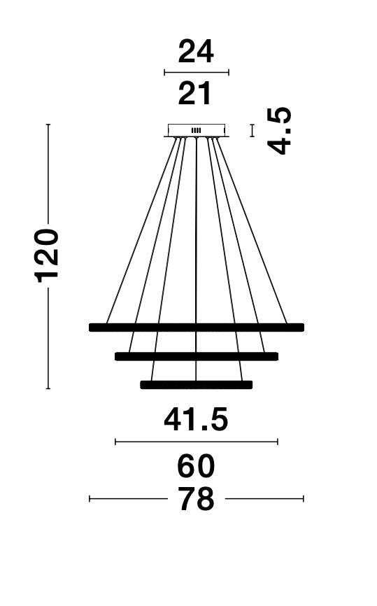 NAGER Hängeleuchte Ø 78cm-Luxomo Leuchten