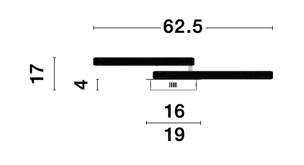 NAGER Deckenleuchte Ø 62,5cm-Luxomo Leuchten