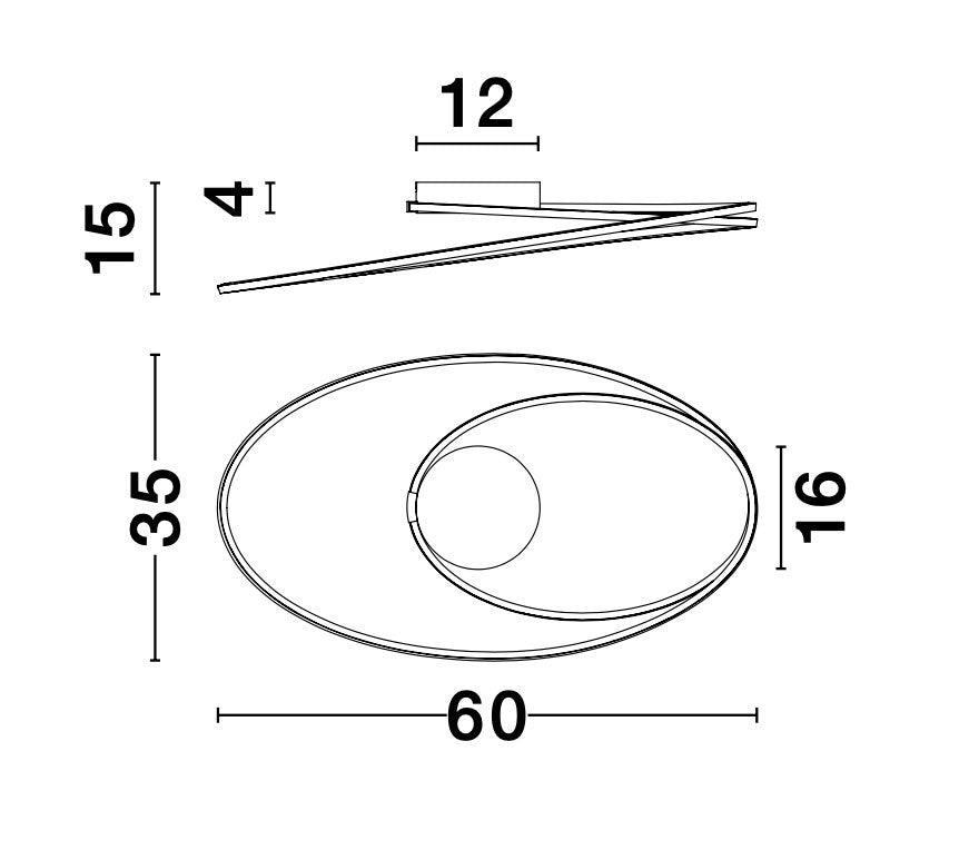 VIARREGIO Deckenleuchte Ø 60cm-Luxomo Leuchten