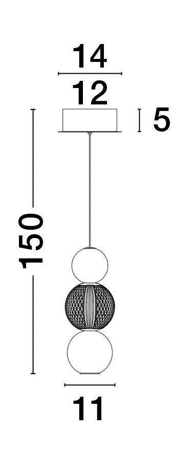 BRILLE Pendelleuchte Ø 11-14cm-Luxomo Leuchten