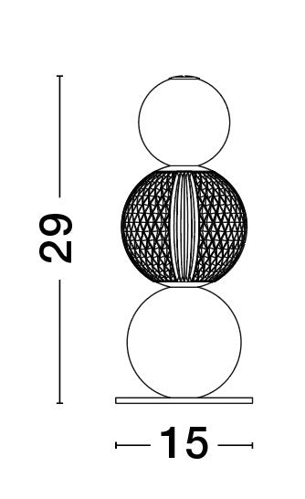 BRILLE Tischleuchte Ø 15cm-Luxomo Leuchten