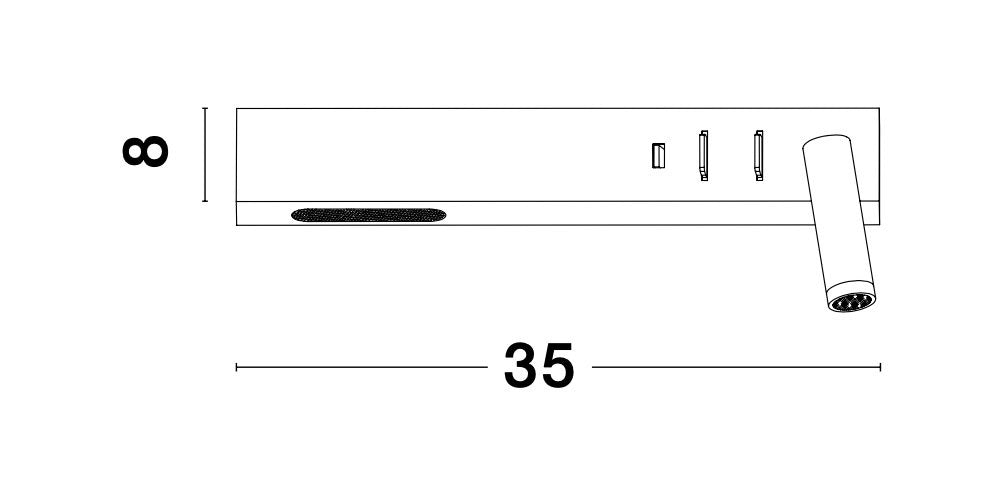 VIDA Wandleuchte-Luxomo Leuchten