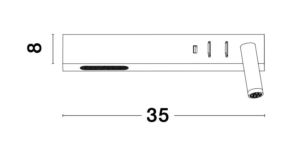 VIDA Wandleuchte-Luxomo Leuchten