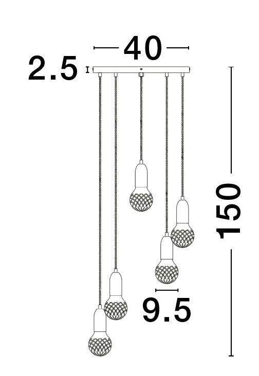 VEDA Hängeleuchte rund-Luxomo Leuchten