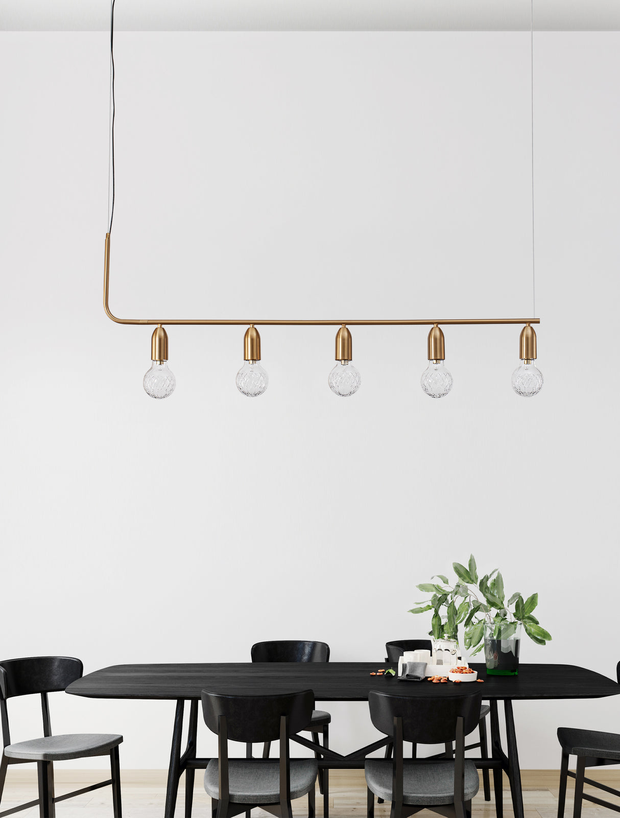 VEDA Hängeleuchte linear 128cm-Luxomo Leuchten