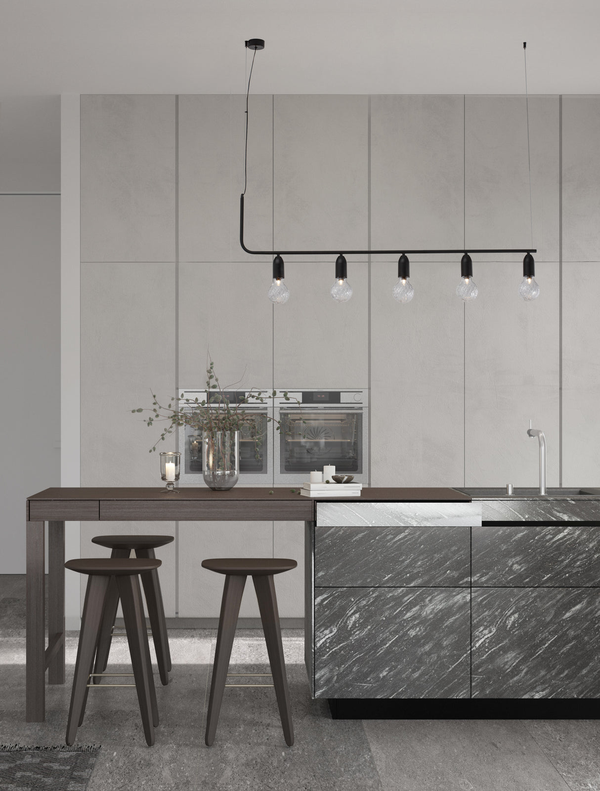 VEDA Hängeleuchte linear 128cm-Luxomo Leuchten