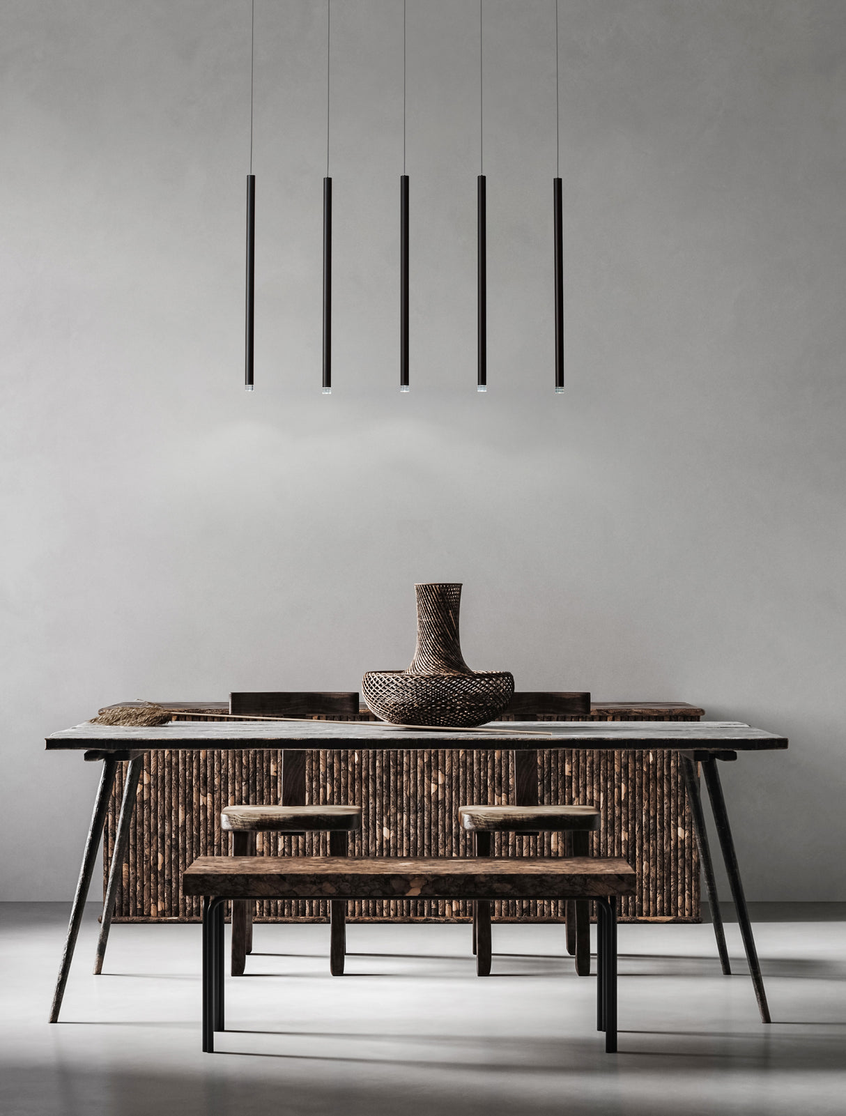 DANDIA Hängeleuchte linear 110cm-Luxomo Leuchten