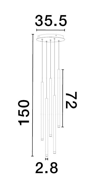 DANDIA Deckenleuchte-Luxomo Leuchten