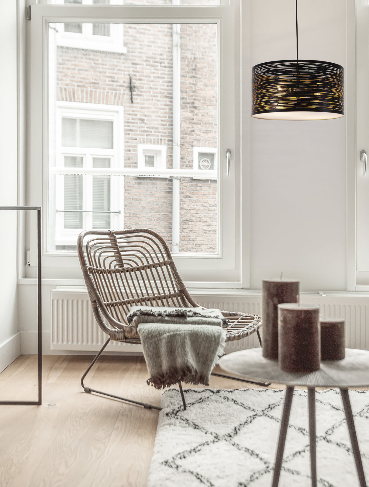 ZANE Hängeleuchte Ø 40cm 2x12W-Luxomo Leuchten