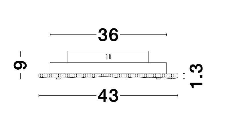 WING Deckenleuchte Ø 43-53cm-Luxomo Leuchten