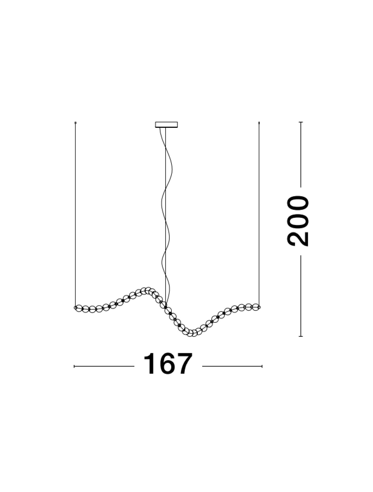 PERLA Hängeleuchte 98W-Luxomo Leuchten