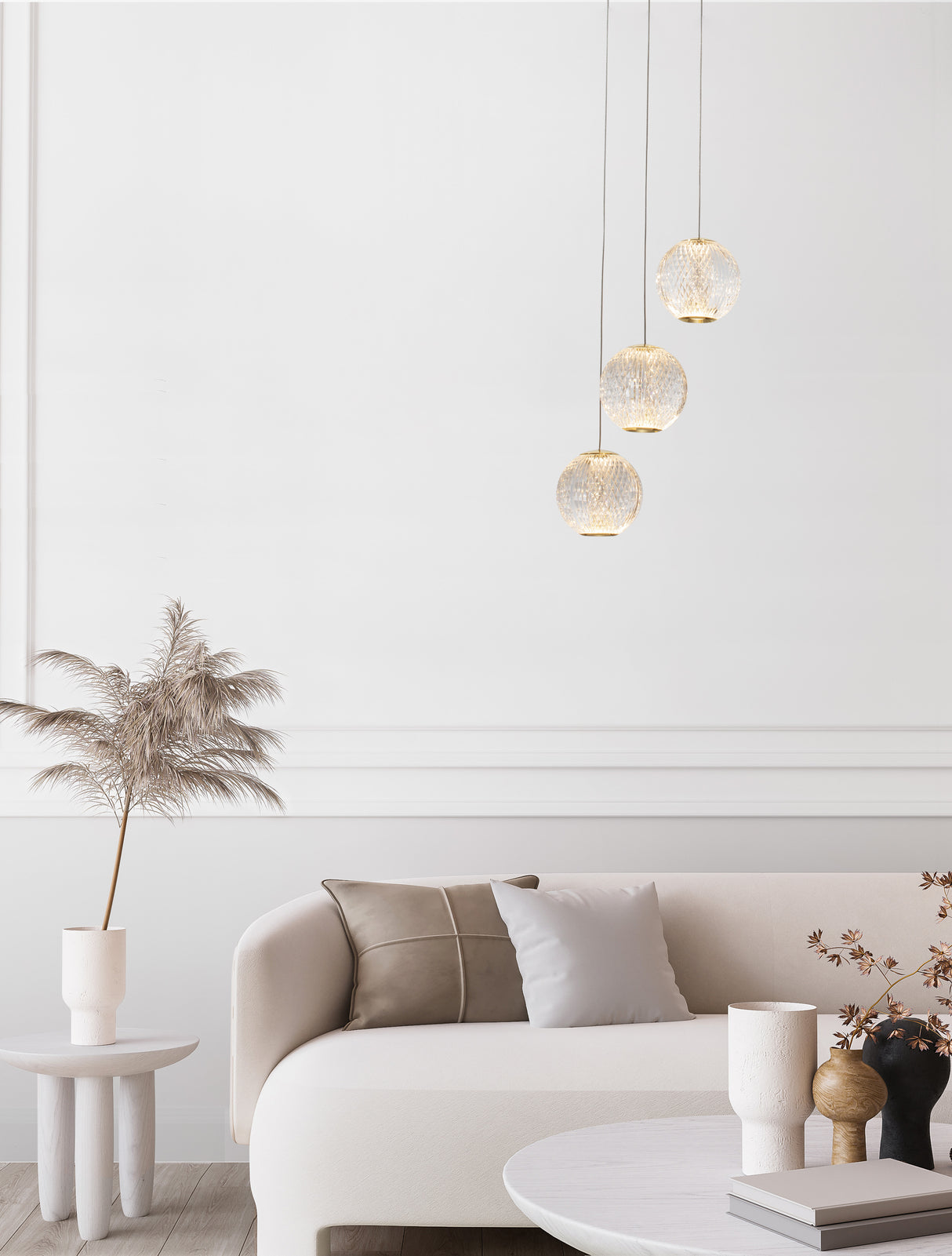 BRILLANTE 3-Kugel-Hängeleuchte-Luxomo Leuchten