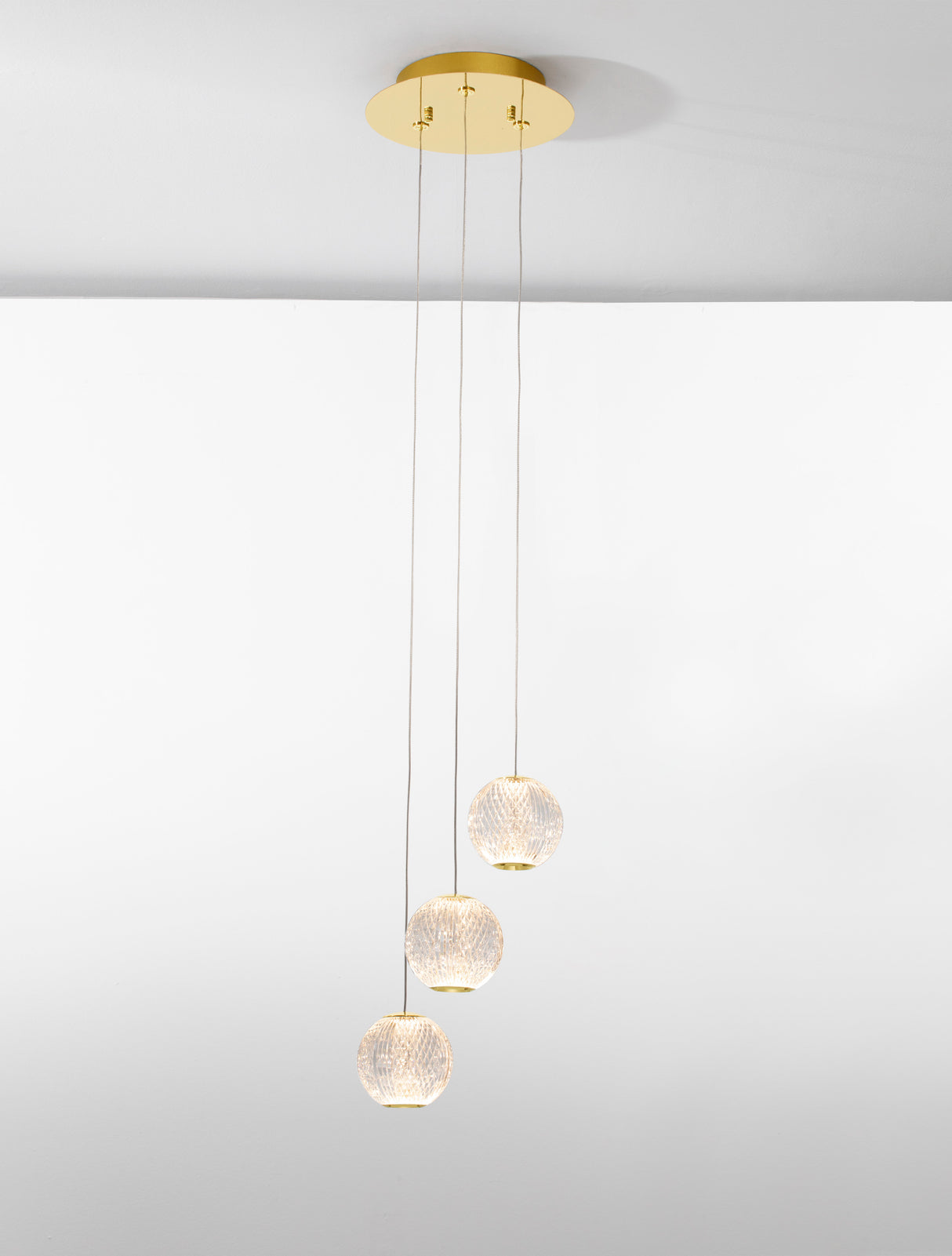 BRILLANTE 3-Kugel-Hängeleuchte-Luxomo Leuchten