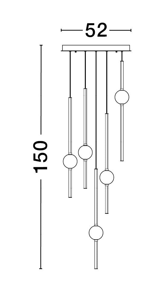 ACROBAT Hängeleuchte Ø 52cm-Luxomo Leuchten