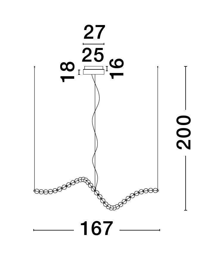 PERLA Hängeleuchte 98W-Luxomo Leuchten