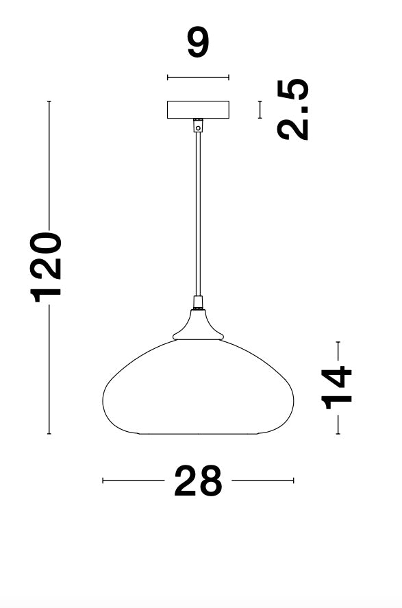 SAVAZ Hängeleuchte Ø 28cm-Luxomo Leuchten