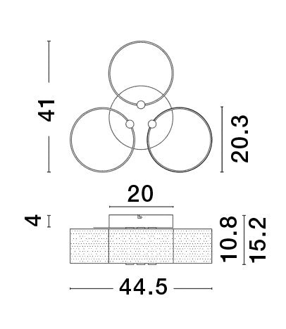 GATLIN Deckenleuchte-Luxomo Leuchten