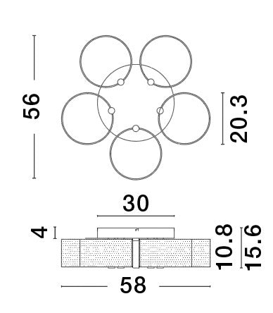 GATLIN Deckenleuchte-Luxomo Leuchten