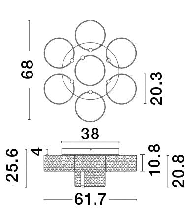 GATLIN Deckenleuchte-Luxomo Leuchten