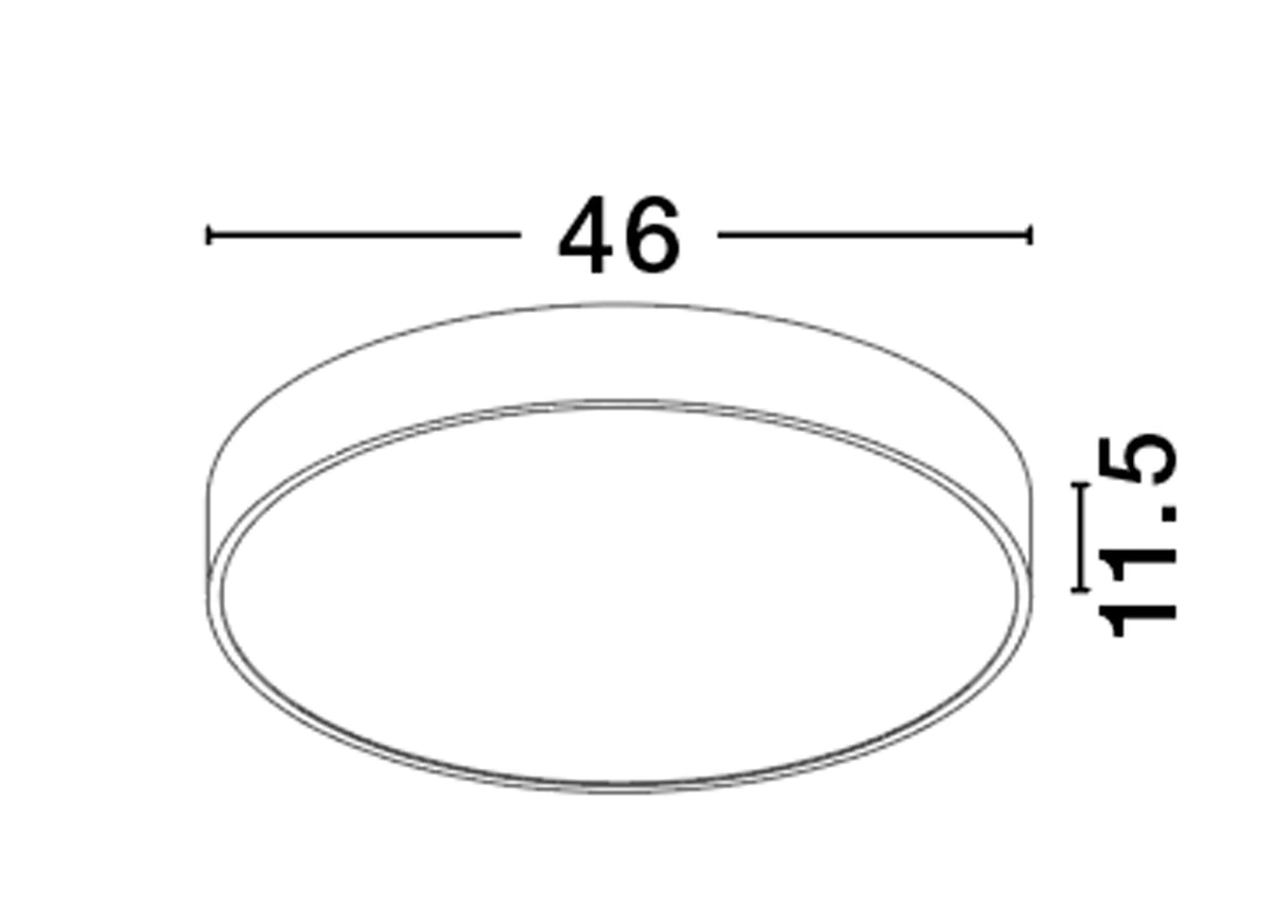 SOTTO Deckenleuchte Ø 46cm-Luxomo Leuchten