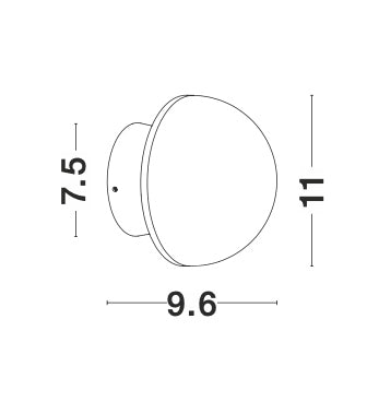 NETUNE Wandleuchte rund-Luxomo Leuchten