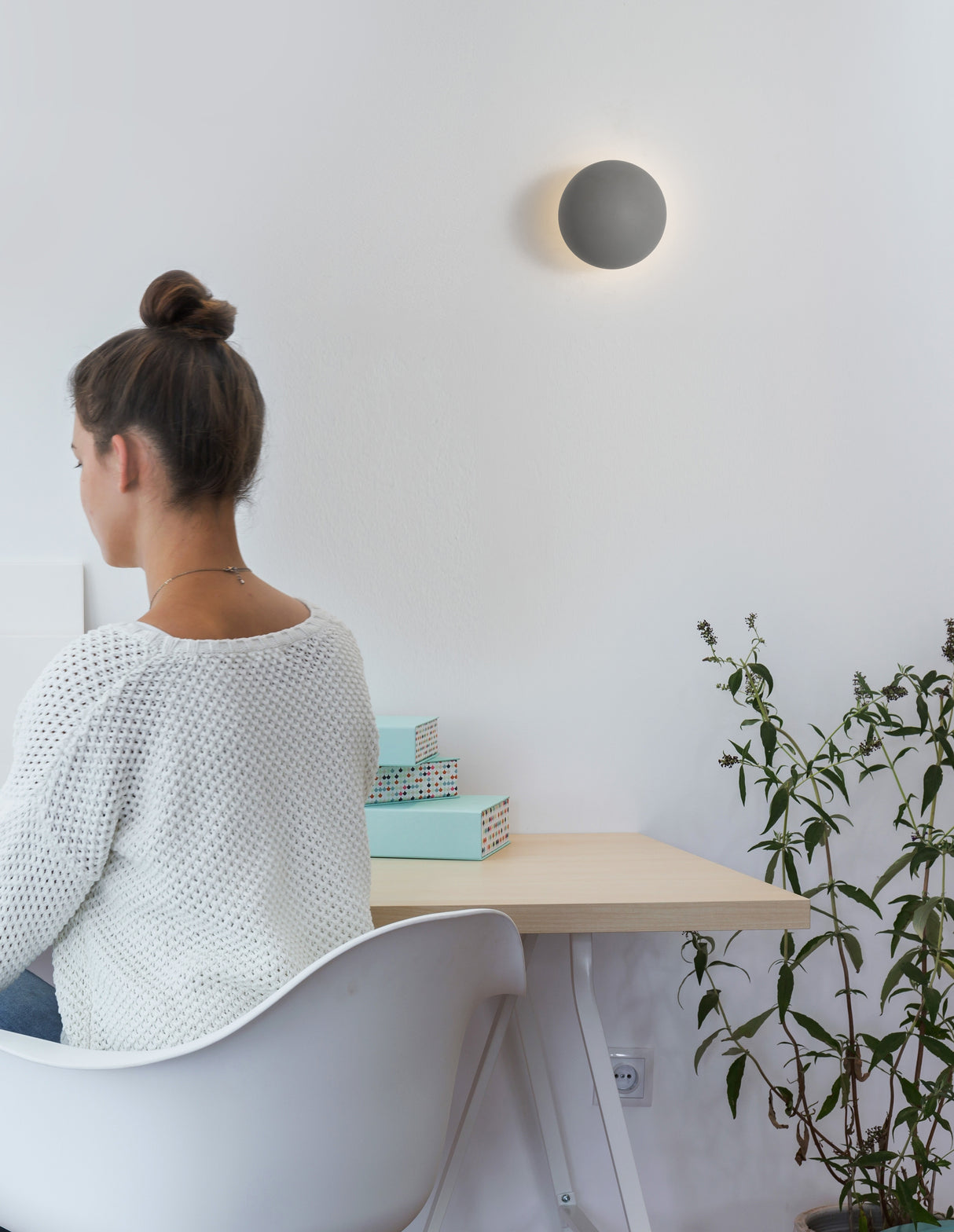 NETUNE Wandleuchte rund-Luxomo Leuchten