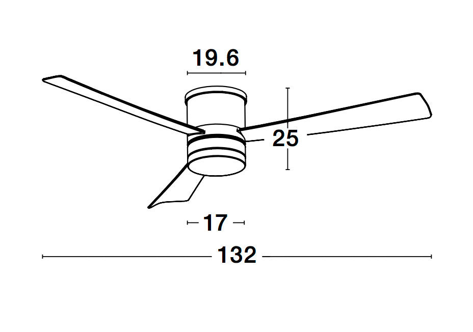 SATIN Deckenventilator Ø 132cm-Luxomo Leuchten