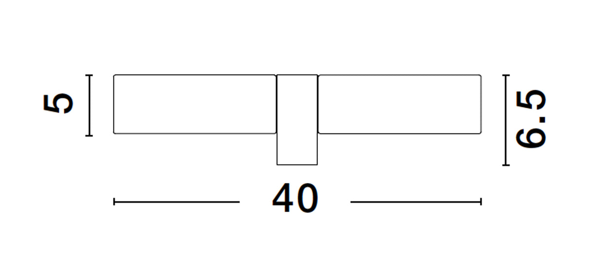 CORB Badezimmerleuchte 40cm-Luxomo Leuchten