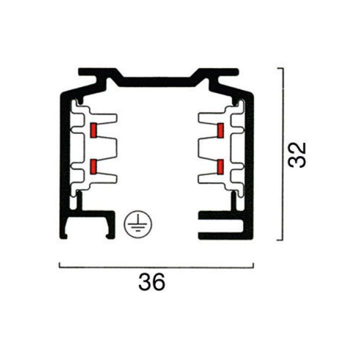 3 Phasen Aufbau-Stromschiene